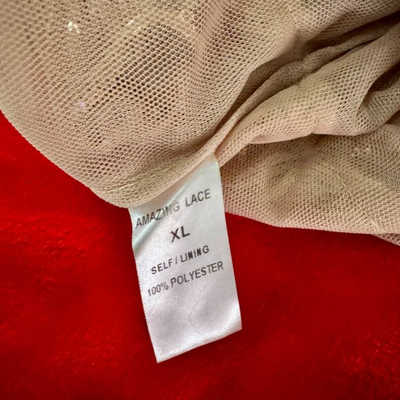 Amazing Lace Rose Gold Sequin Fringe Dress XL – Shake It My Way - Picture 8 of 9